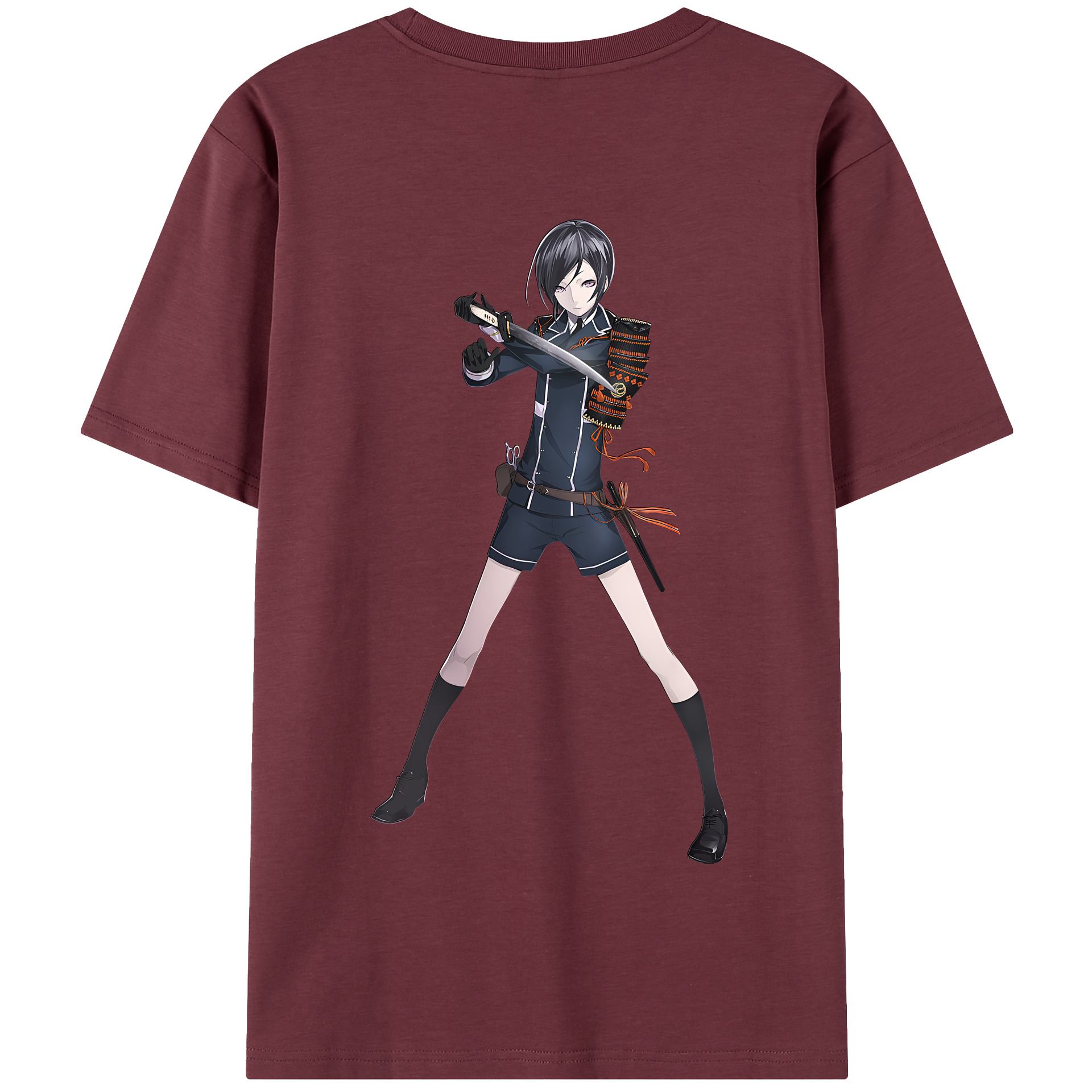 （画像用） 刀剣乱舞 Touken Ranbu 綿100％半袖Tシャツ（背面プリント）